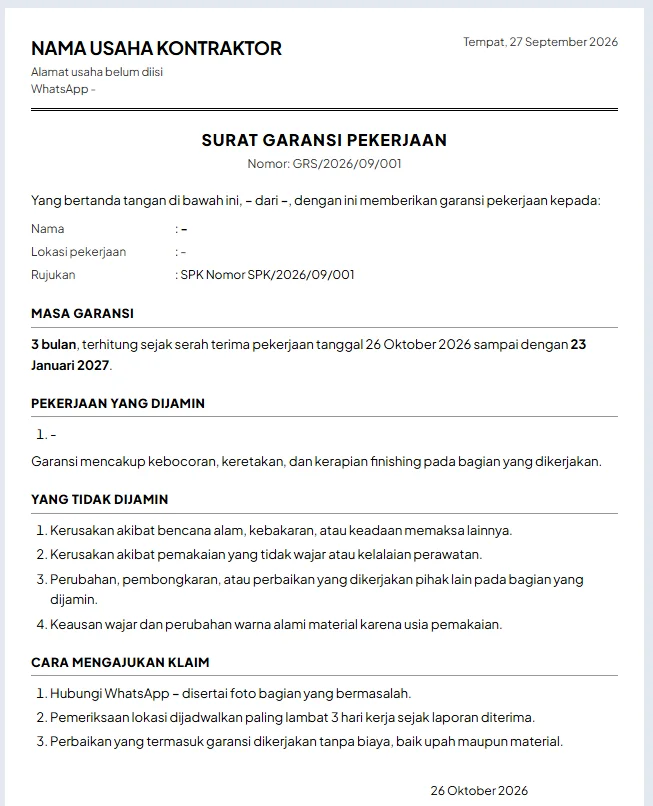 Contoh SPK dan invoice 4