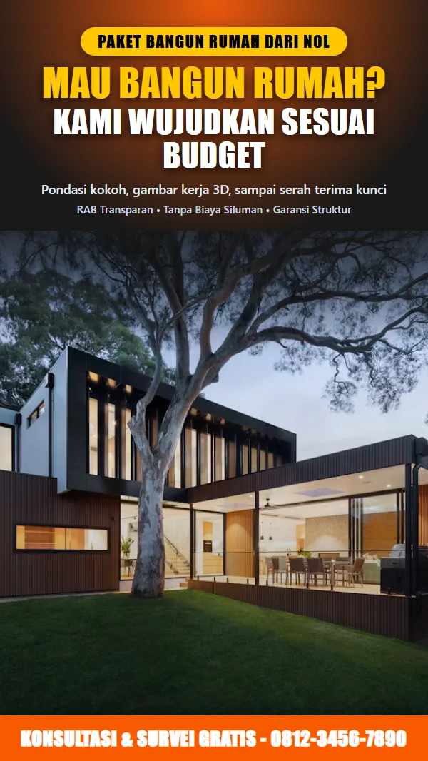 Template promo bangun rumah baru